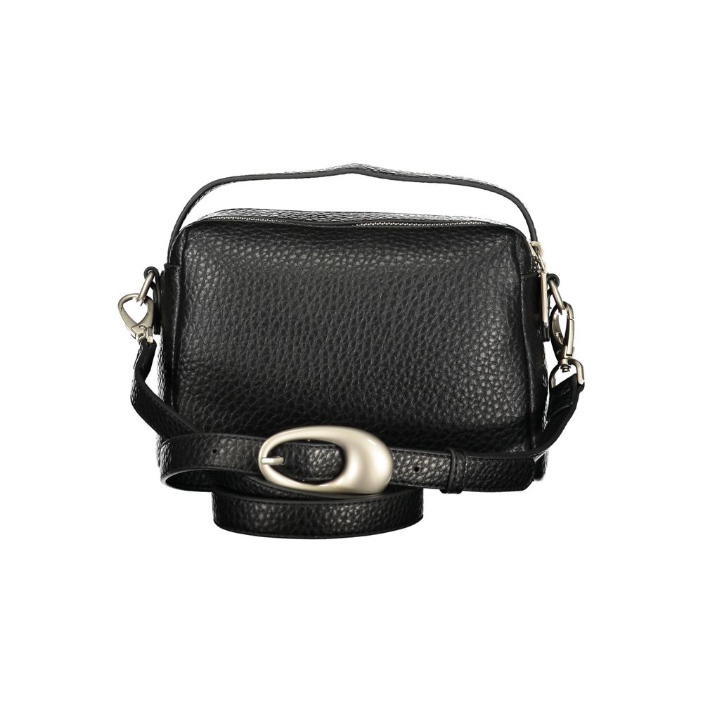Mario Valentino Black Polyurethane Women's Bag