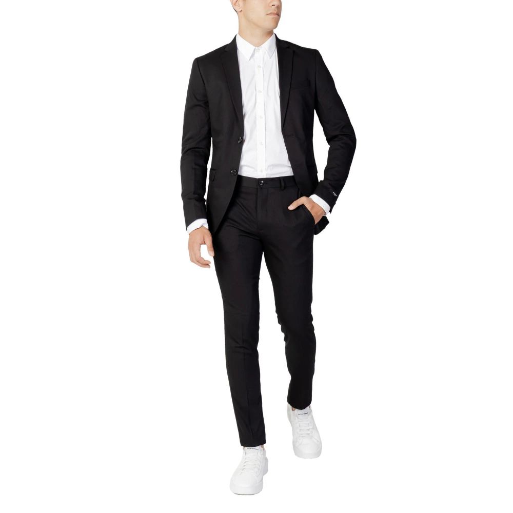 Jack & Jones Black Polyester Two-Piece Suit