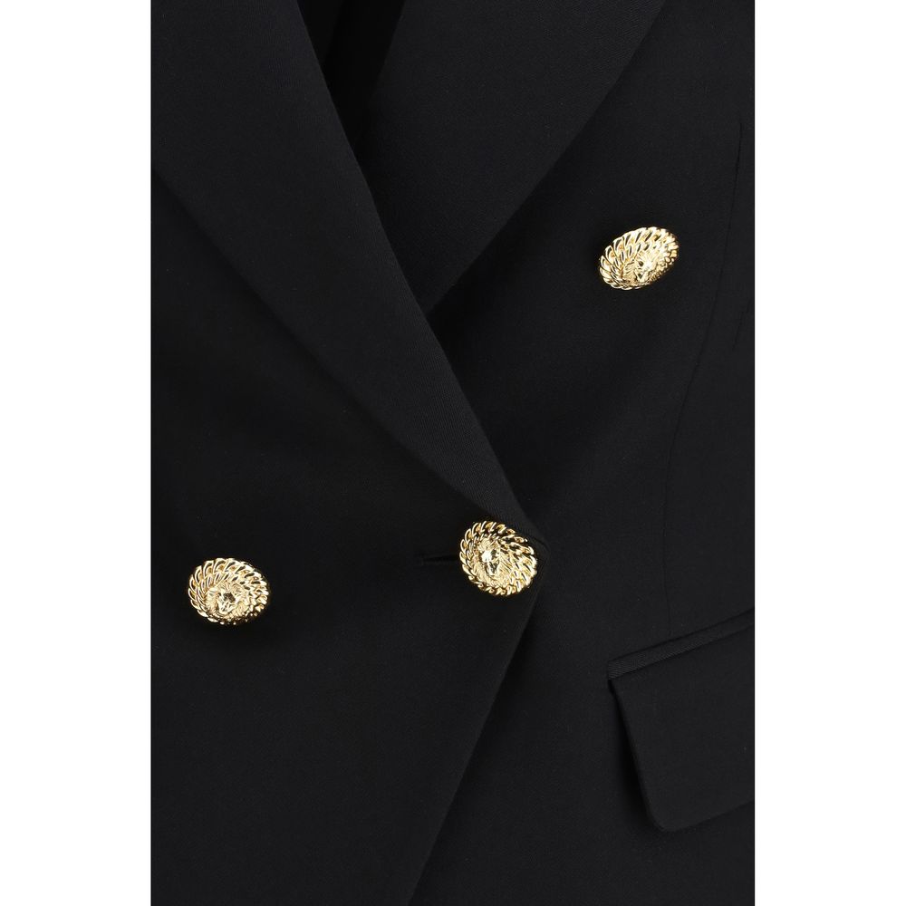Balmain Black Wool Oves Aries Blazer