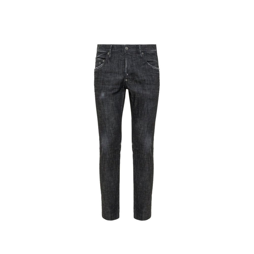Dsquared² Black Cotton Slim Fit Jeans Dsquared²