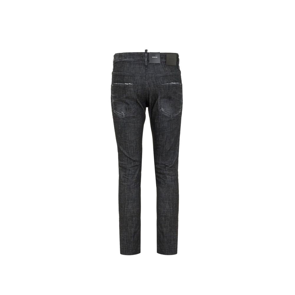 Dsquared² Black Cotton Slim Fit Jeans Dsquared²