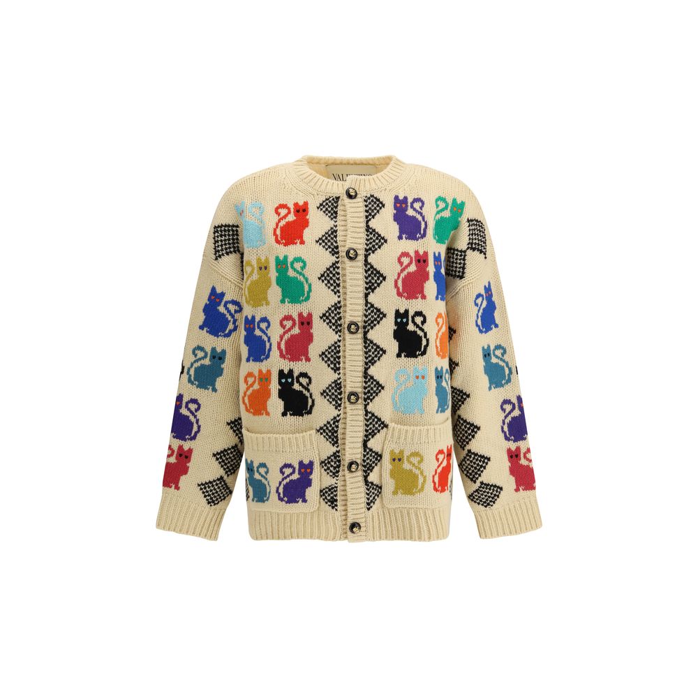 Valentino Garavani Multicolor Wool Cardigan