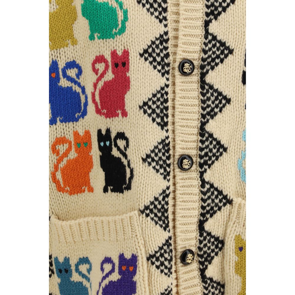 Valentino Garavani Multicolor Wool Cardigan