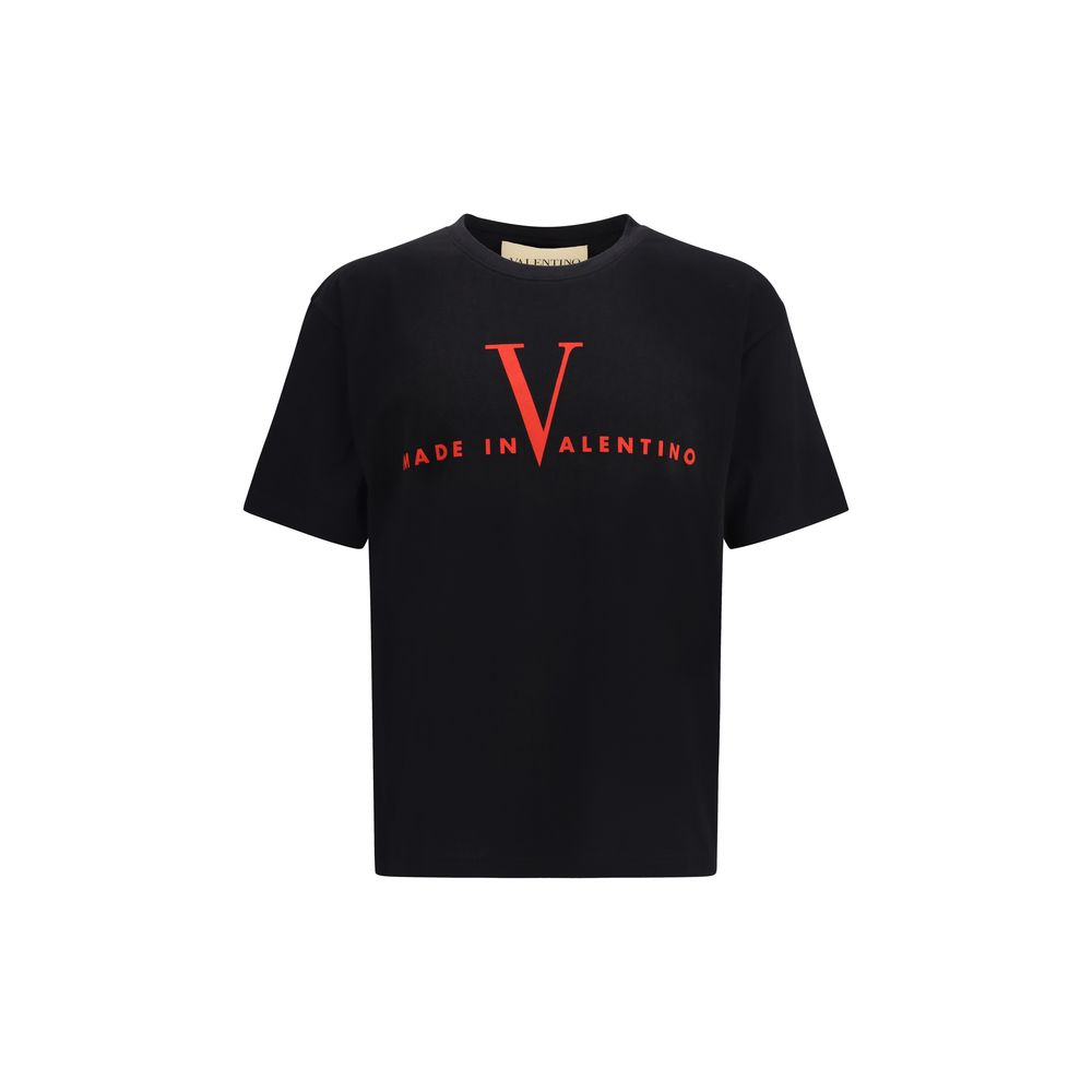 Valentino Garavani Black Cotton T-Shirt