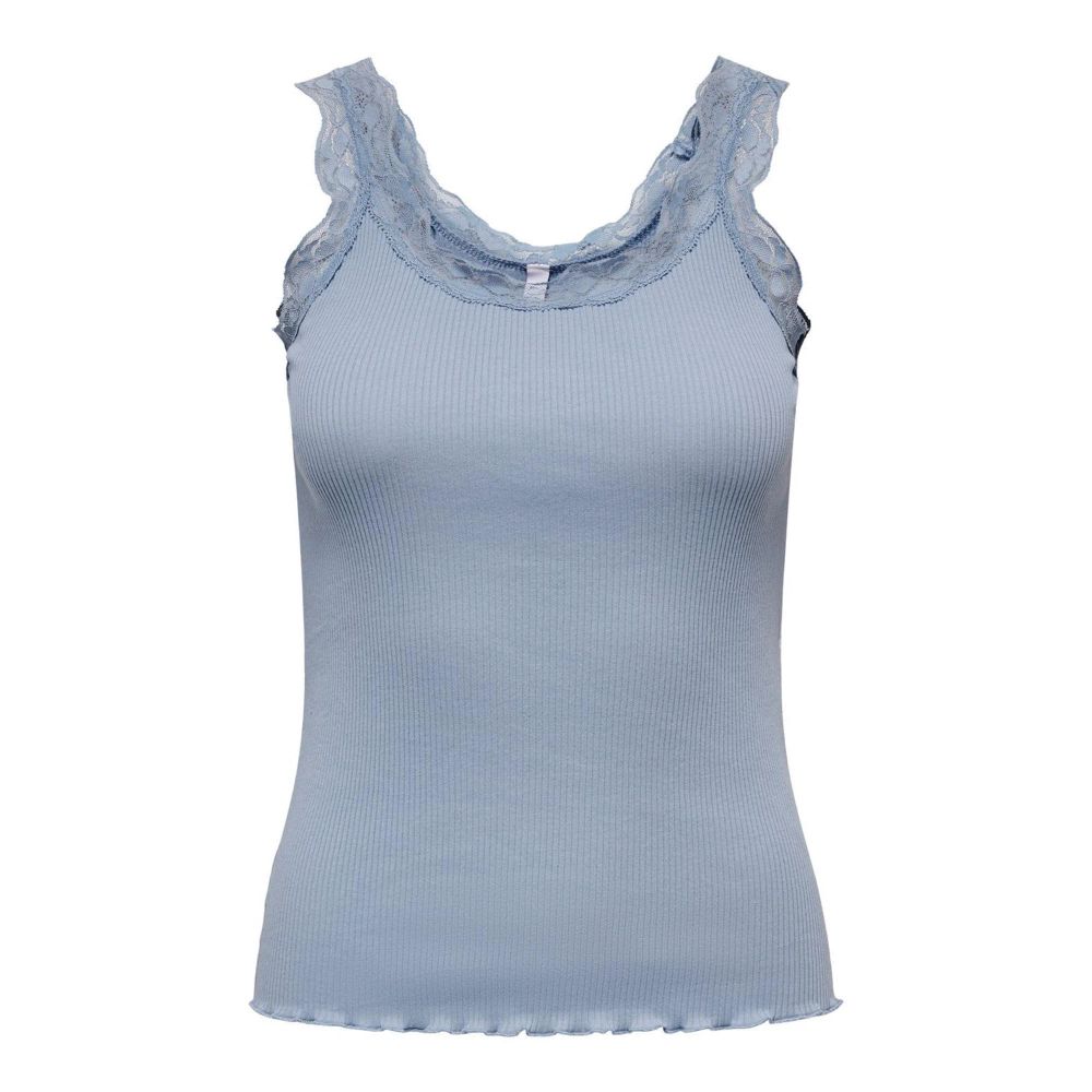 Only Blue Cotton Tank Tops