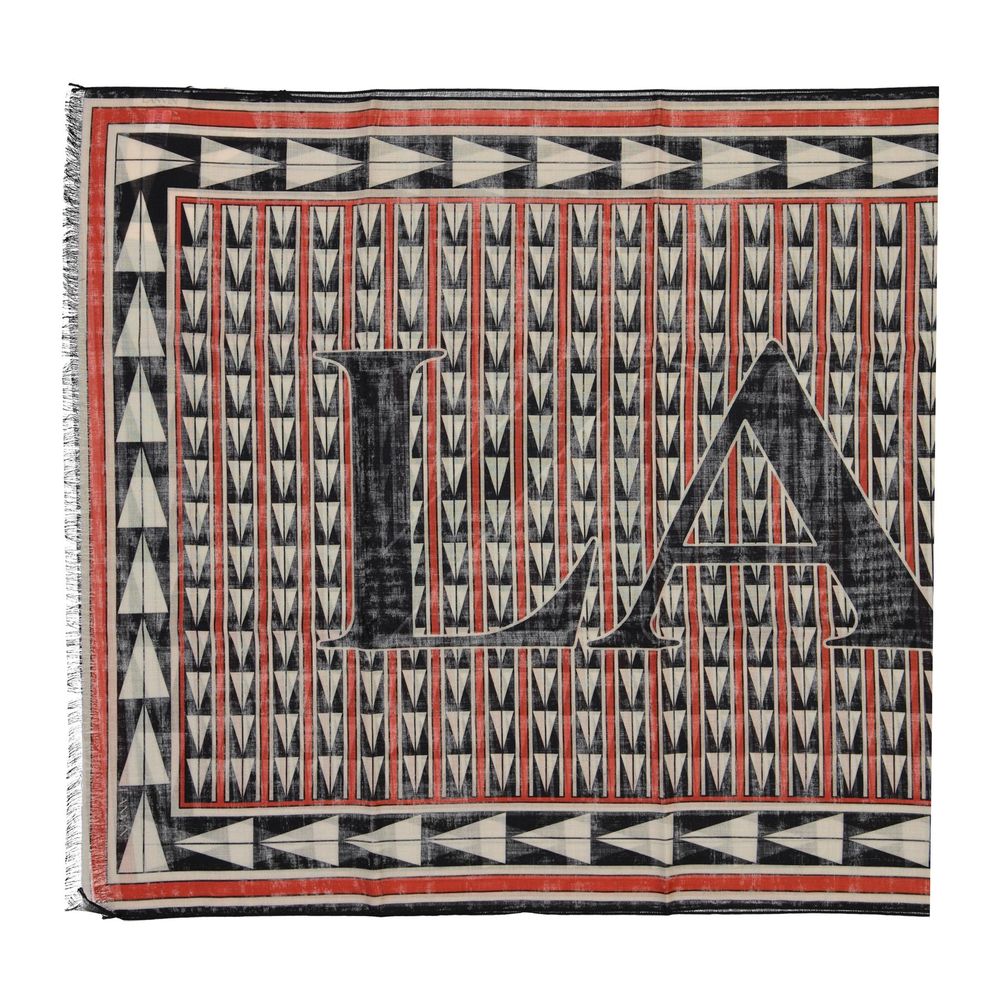 Lanvin Black Wool Foulard