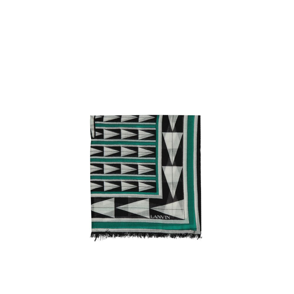 Lanvin Bicolor Wool Foulard