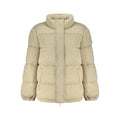 Guess Jeans Beige Polyester Women's Jacket Guess Jeans