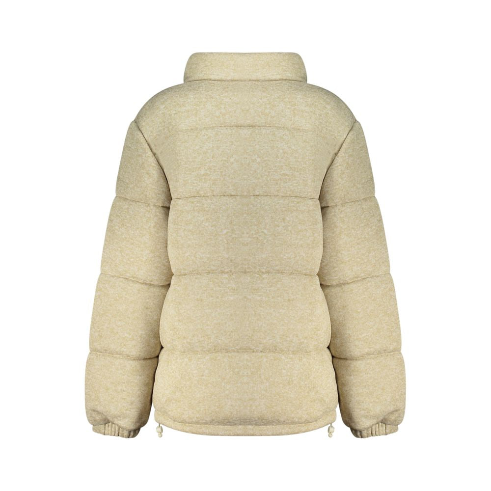Guess Jeans Beige Polyester Women's Jacket Guess Jeans