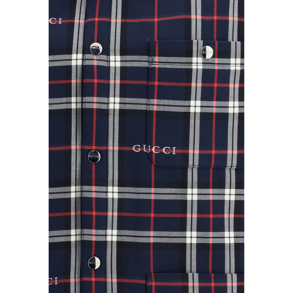 Gucci Blue Cotton Jacket