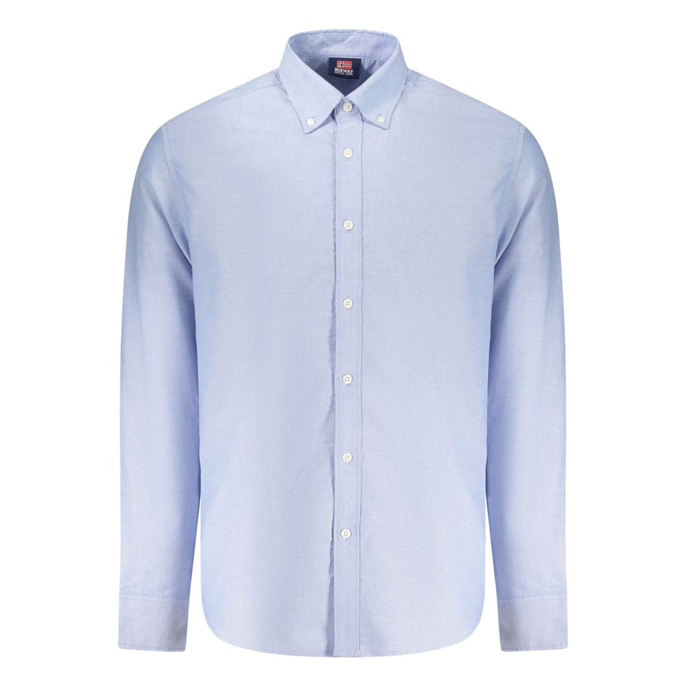 Norway 1963 Azzurro Cotton Men Shirt Norway 1963