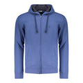 Coveri Moving Blue Cotton Men's Hoodie Sweatshirt Coveri Moving