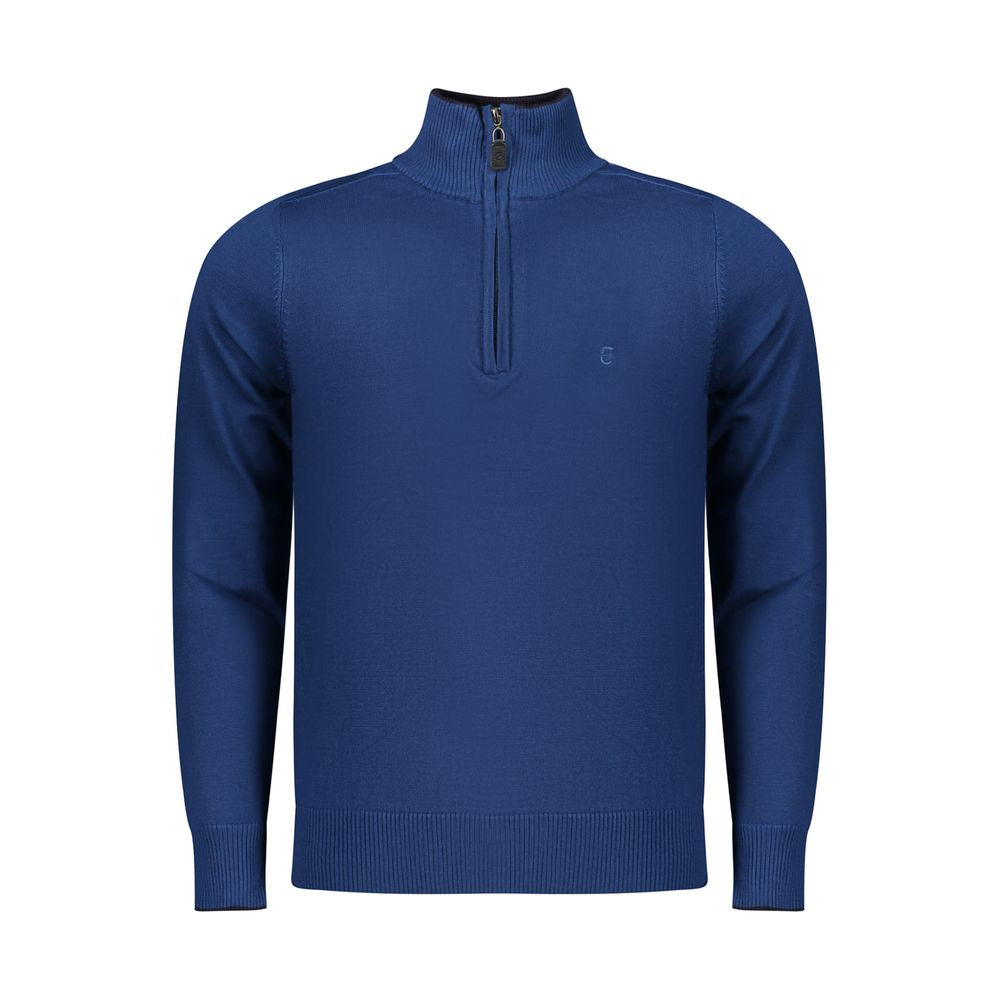 Coveri Moving Blue Viscose Men Sweater Coveri Moving