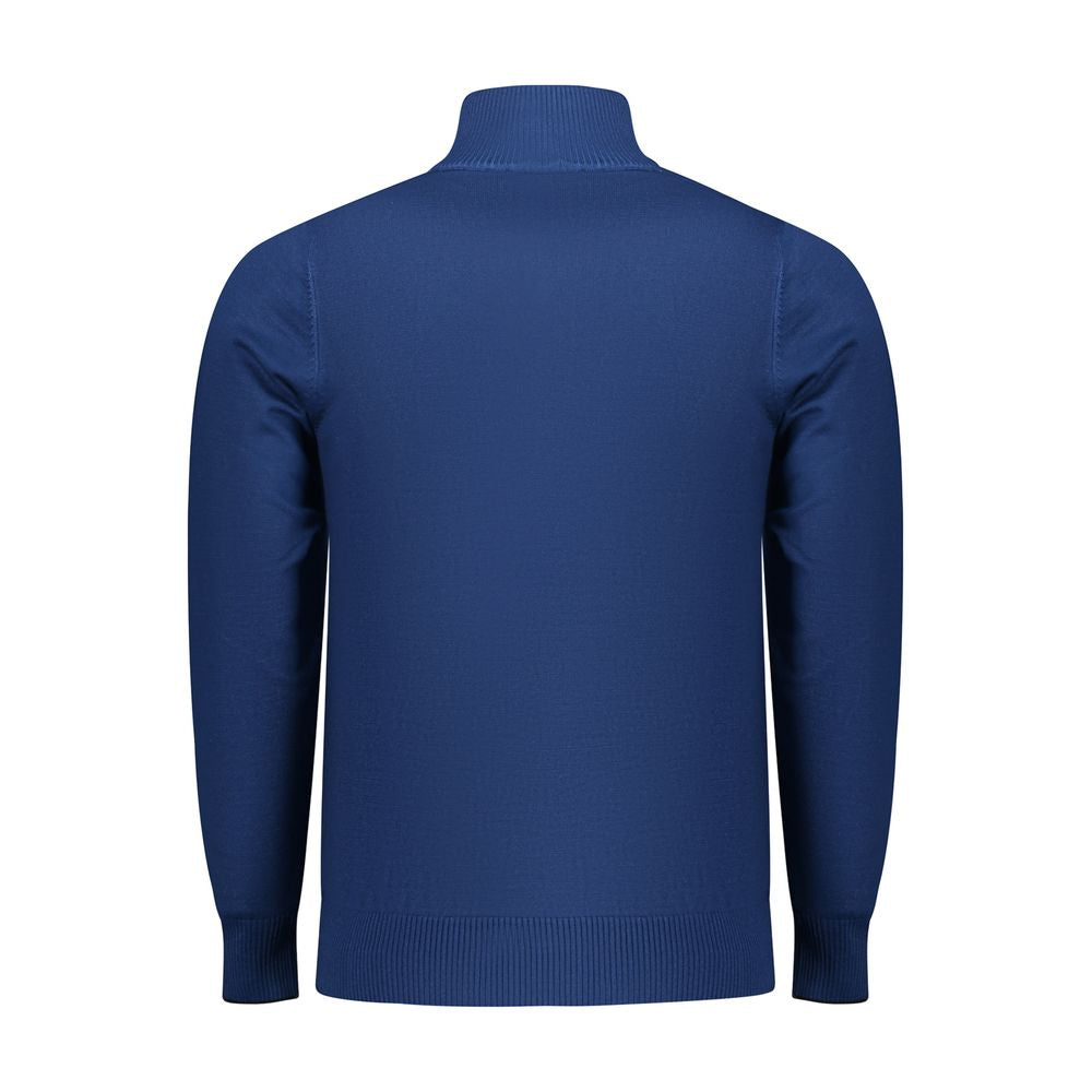 Coveri Moving Blue Viscose Men Sweater Coveri Moving