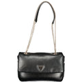 Guess Jeans Nero Poliuretano Women Handbag Guess Jeans