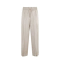 Herno Beige Acetate Casual Pants Herno
