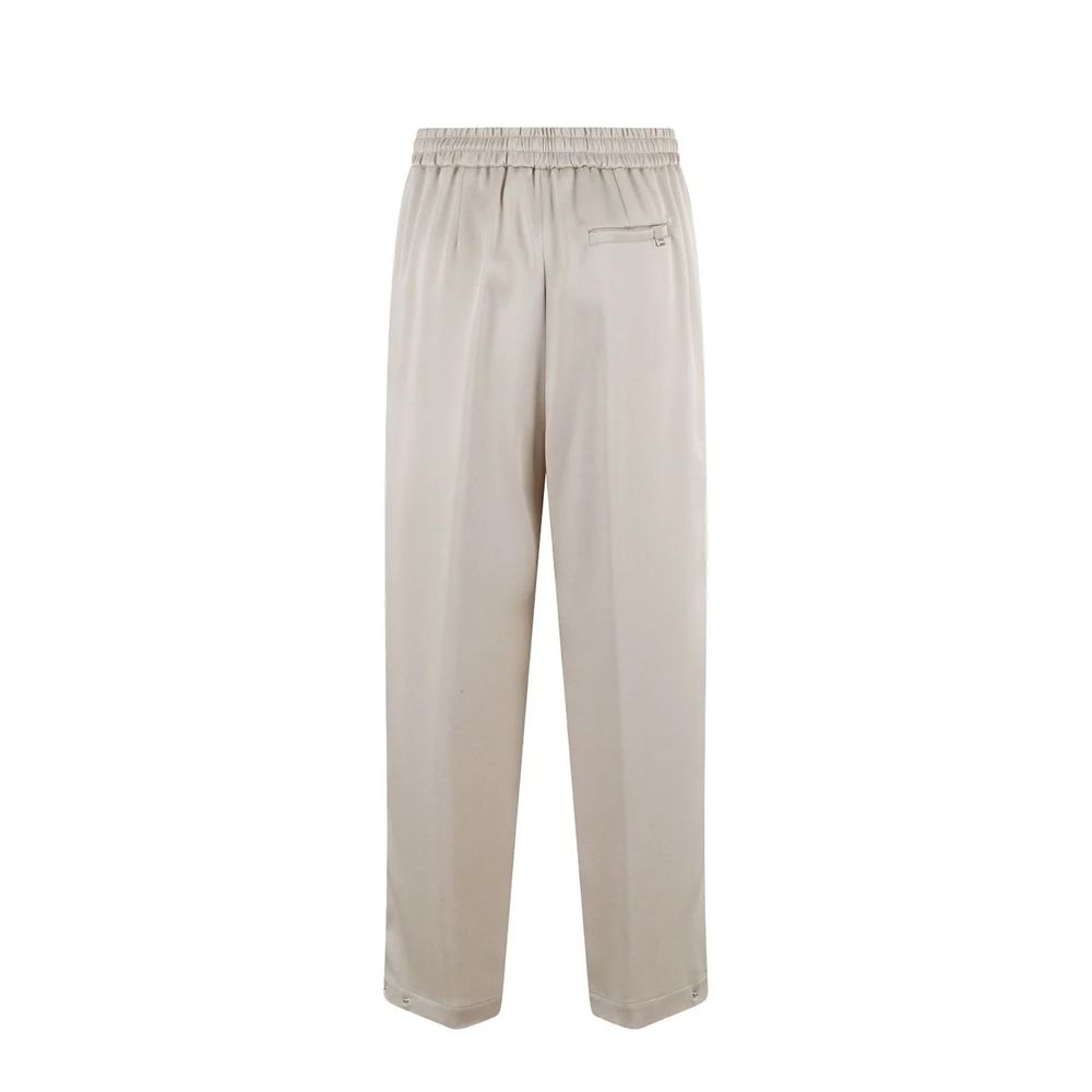 Herno Beige Acetate Casual Pants Herno