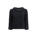 Valentino Garavani Black Wool Biker Jacket