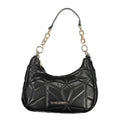 Mario Valentino Nero Polyurethane Women's Bag with Removable Shoulder Strap