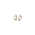 Self-Portrait Gold Brass Earrings