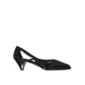 Prada Black Silk High Heel Pumps