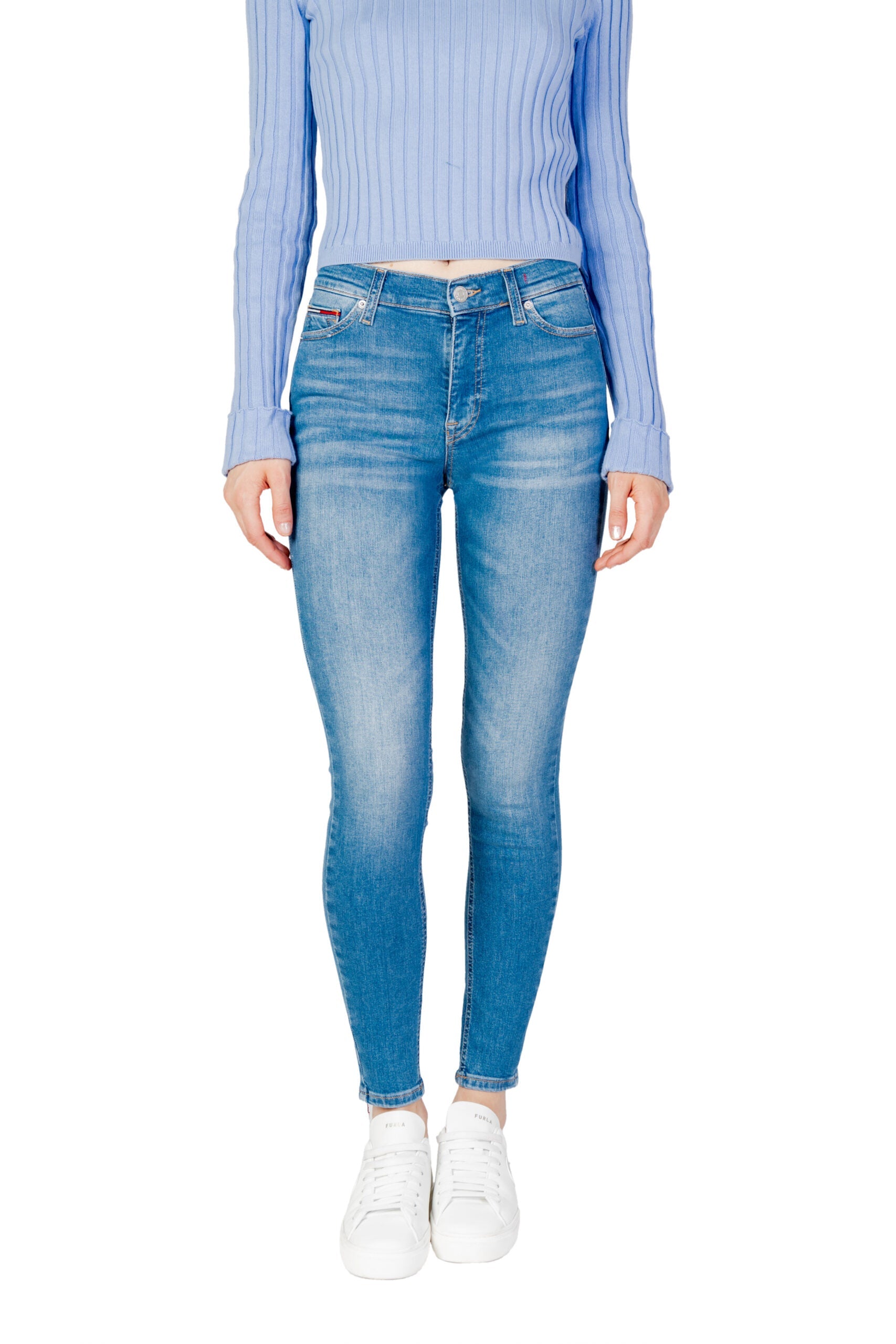Tommy Hilfiger Blue Cotton Skinny Jeans