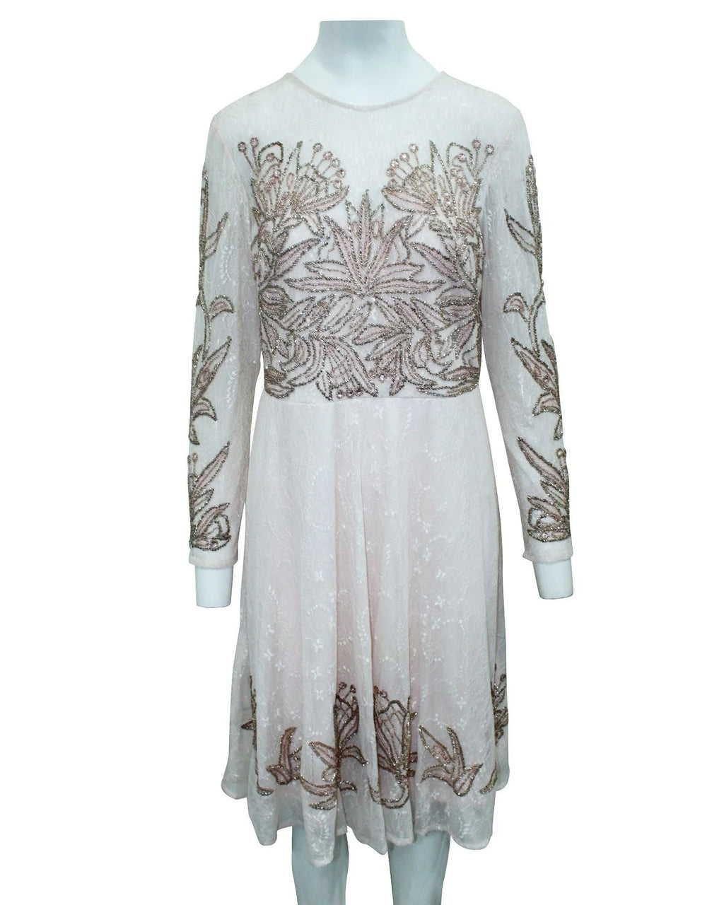 Aidan Mattox Multicolor Silk Cocktail Dress