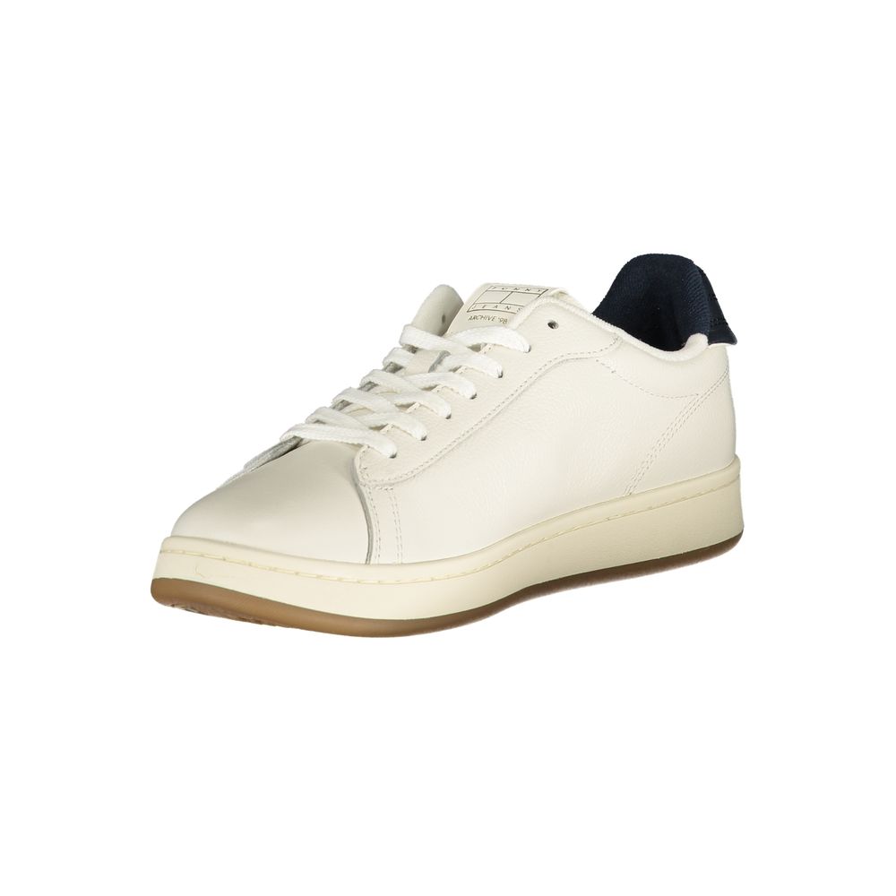 Tommy Hilfiger Bianco Poliuretano Men Sneaker Tommy Hilfiger
