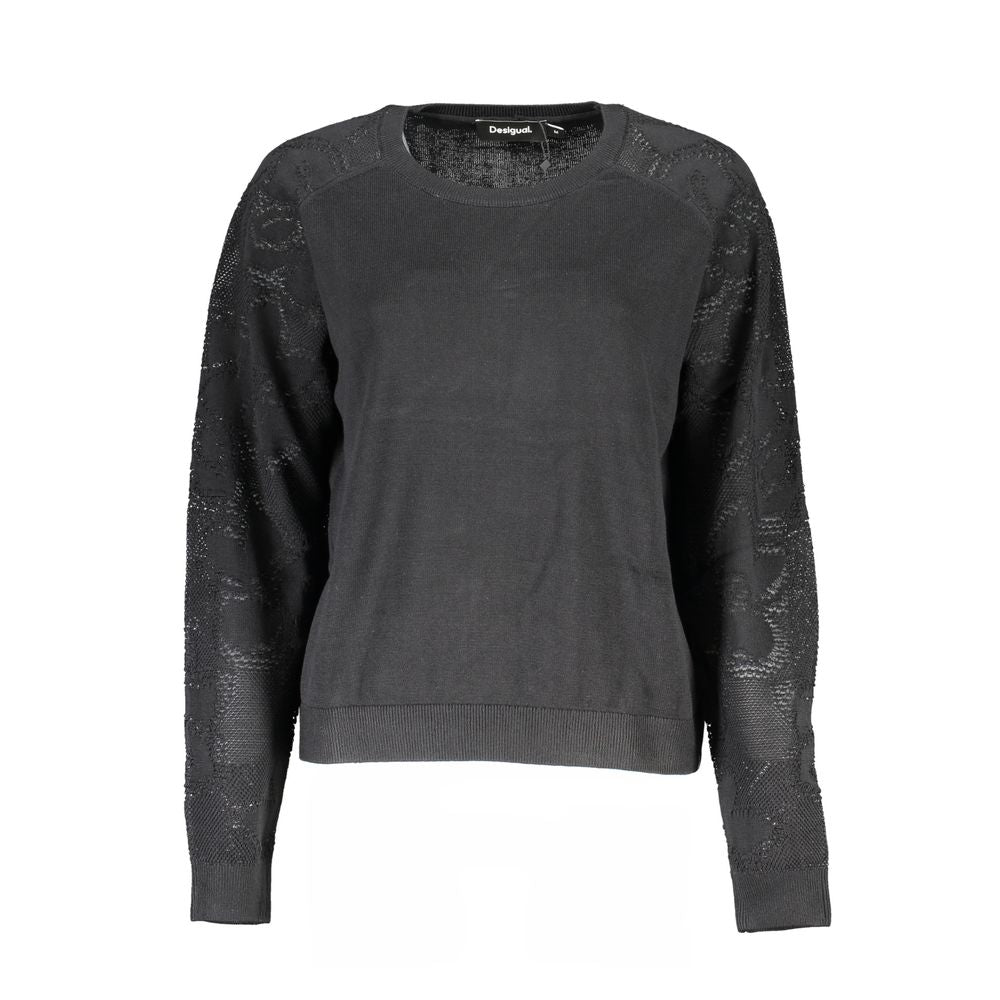 Desigual Black Cotton Women Sweater Desigual