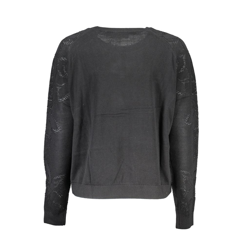 Desigual Black Cotton Women Sweater Desigual
