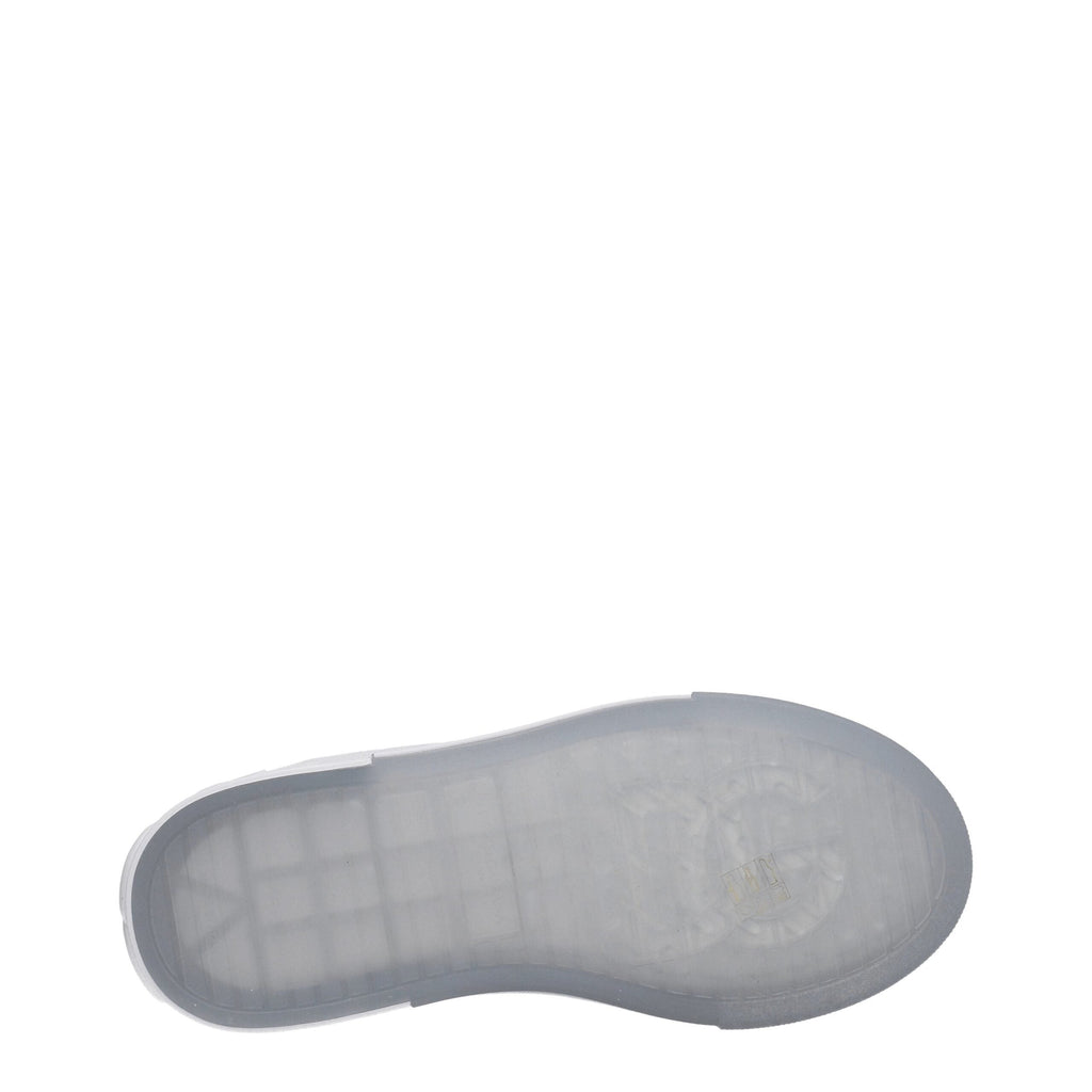 Dolce & Gabbana White Leather Low Top Sneakers