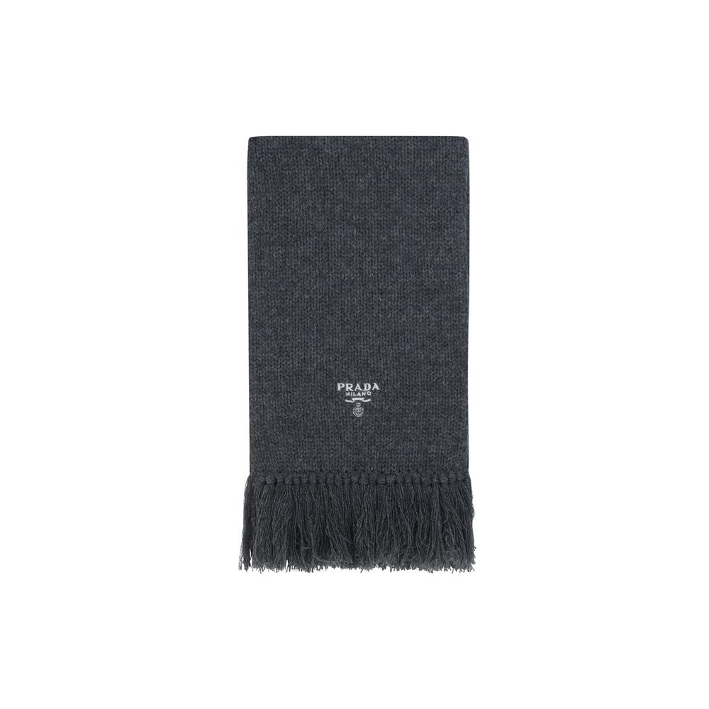 Prada Gray Cashmere Foulard