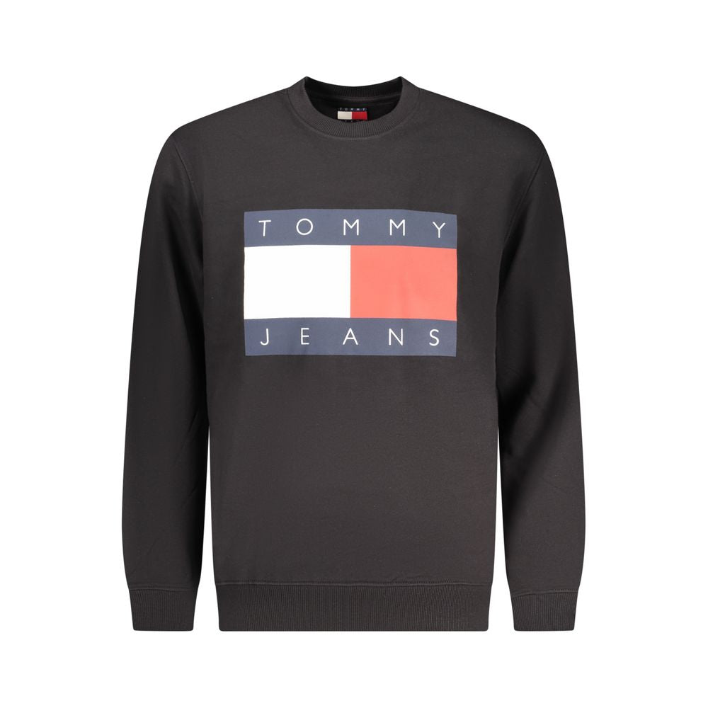 Tommy Hilfiger Black Cotton Men Sweatshirt Tommy Hilfiger