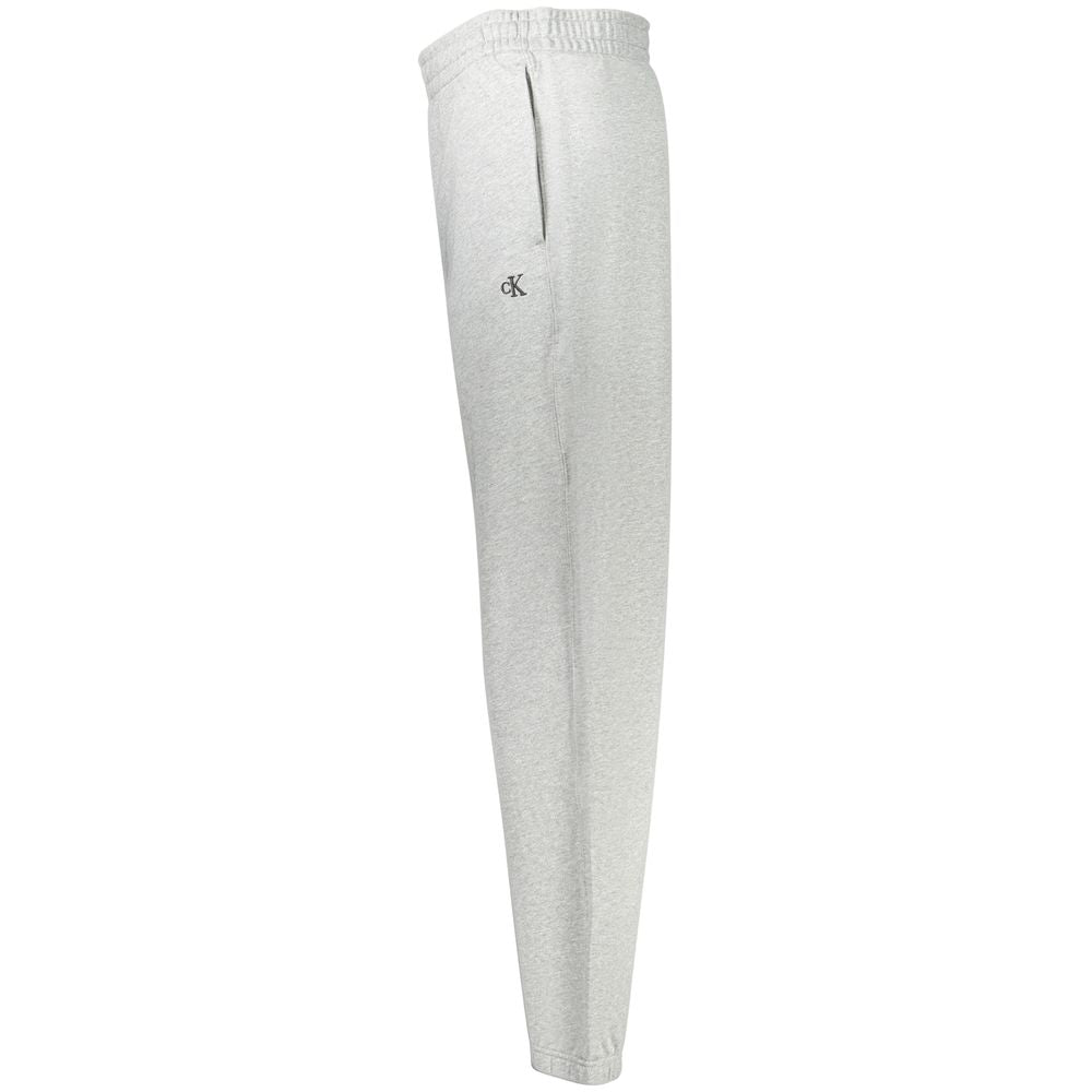 Calvin Klein Grigio Cotton Men Sport Trouser Calvin Klein