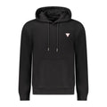 Guess Jeans Black Cotton Men Sweatshirt Slim Fit Hooded