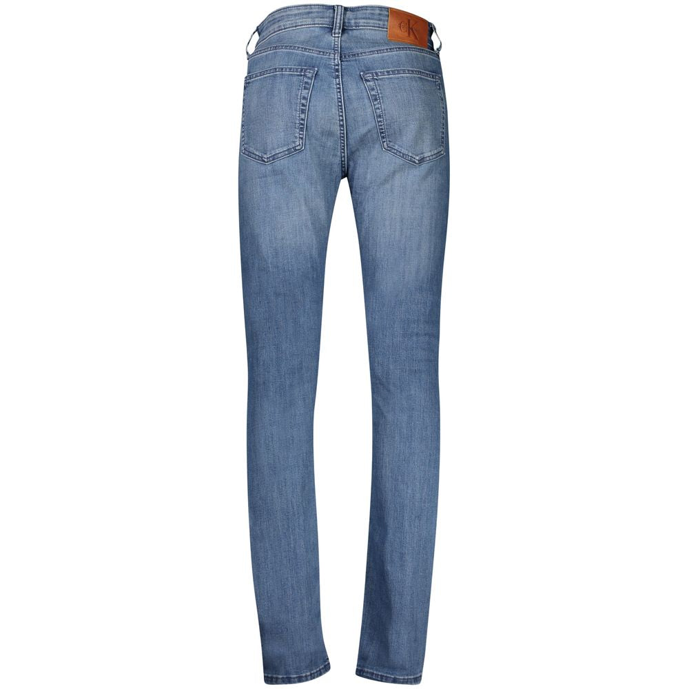 Calvin Klein Blu Cotton Men's Slim-Taper Jean Calvin Klein