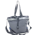Bottega Veneta Black And Blue Nylon Convertible Tote
