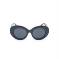 Burberry Black Oversized Round Sunglasses
