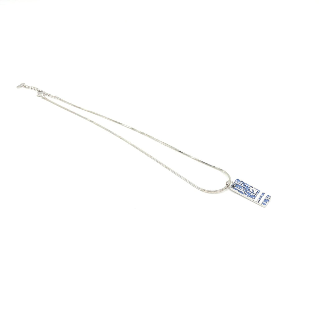 Christian Dior Blue Trotter Pendant Necklace