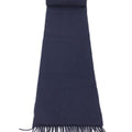 Johnstons of elgin Navy Blue Soft Wool Scarf