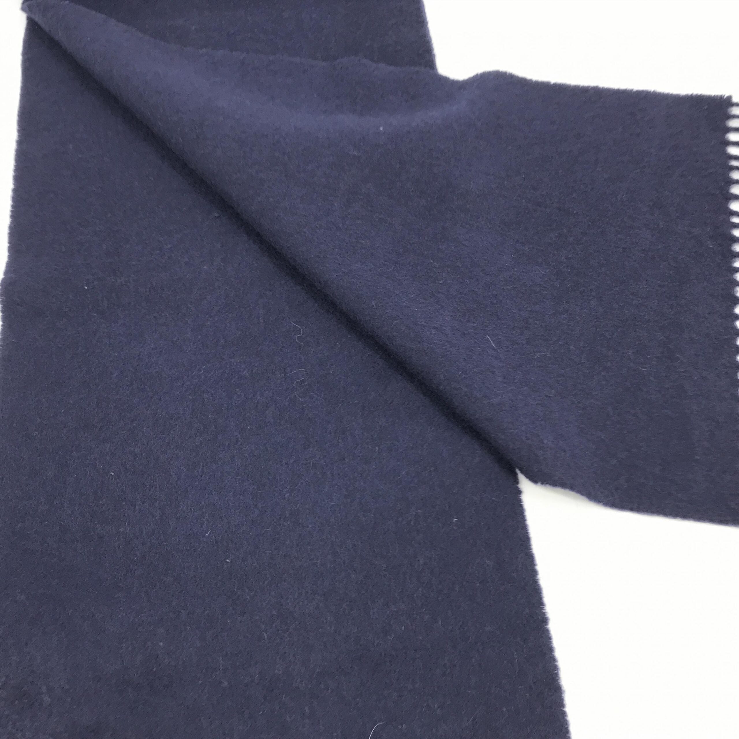 Johnstons of elgin Navy Blue Soft Wool Scarf