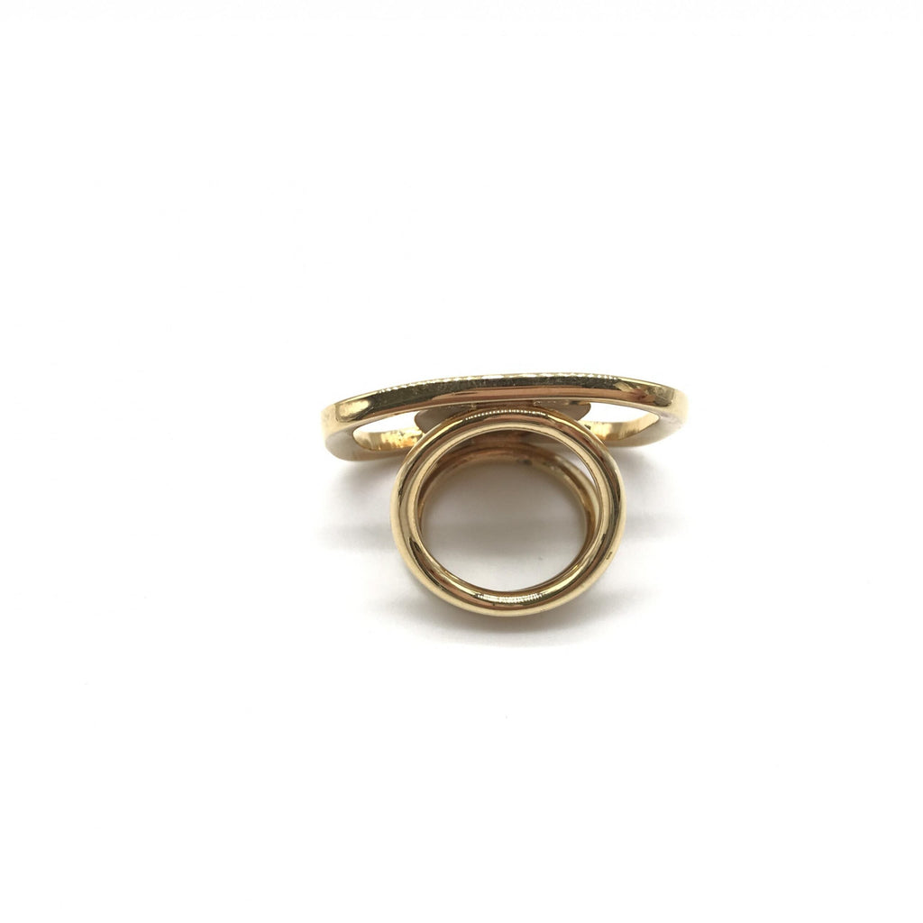 Salvatore Ferragamo PLEATS PLEASE Designer Scarf Ring