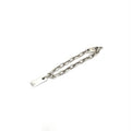 Gucci Sterling Silver Logo Plate Chain Bracelet