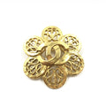 Chanel Costume Jewlery Vintage Brooch Coco Medallian