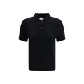 Allude Black Cashmere Polo Shirt
