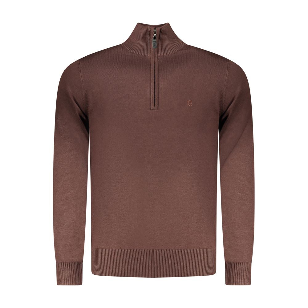 Coveri Moving Marrone Viscosa Mens Sweater