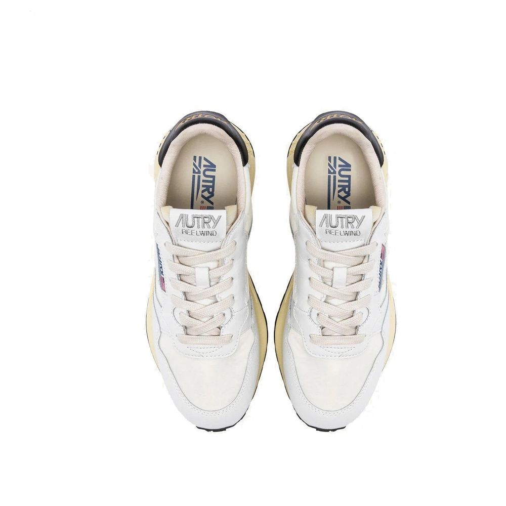 Autry White Leather Athletic Sneakers Autry