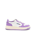 Autry Purple Leather Low Top Sneakers