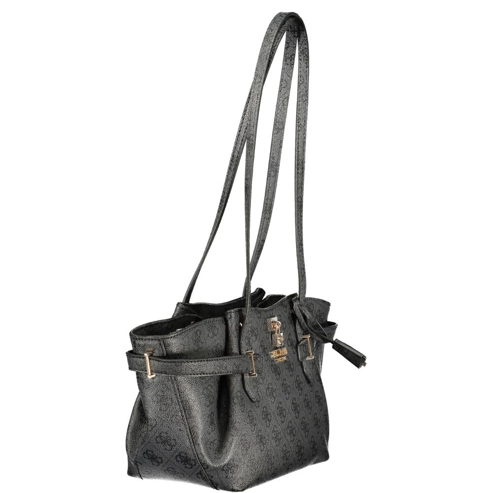Guess Jeans Black Polyurethane Women's Handbag Guess Jeans
