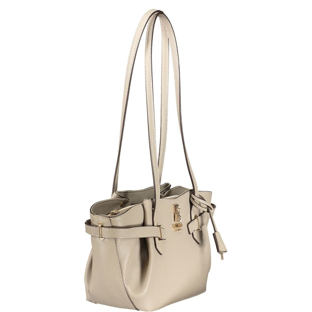 Guess Jeans Beige Polyurethane Women Handbag Guess Jeans